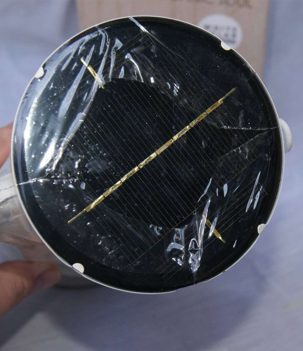 New in Box Organic Soul White Solar Lantern