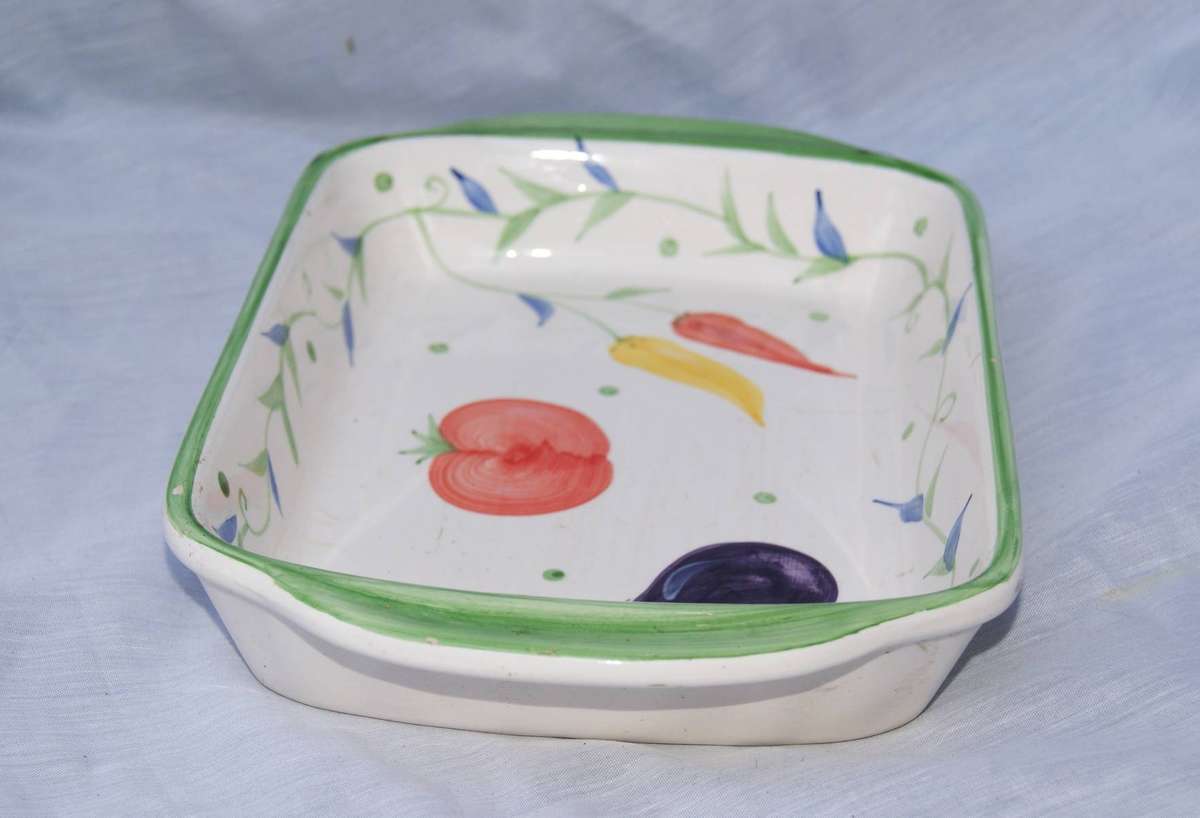 Hand Painted Roasting Dish