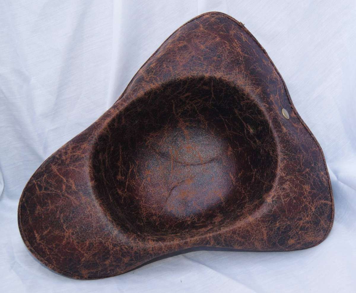 Leather Look Hat