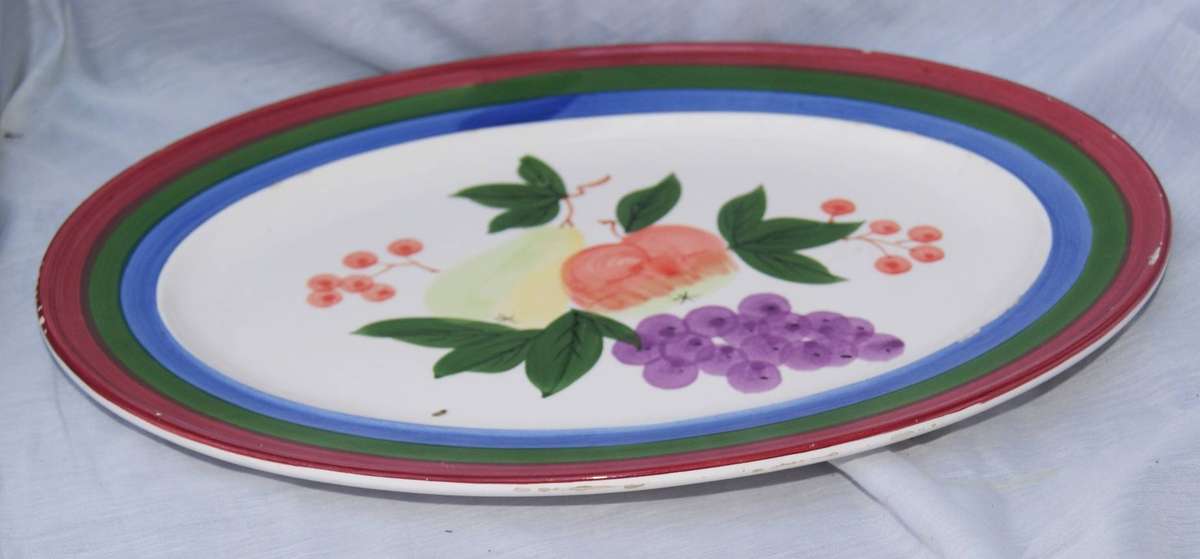 Hand Painted Porcelain Serving Dish