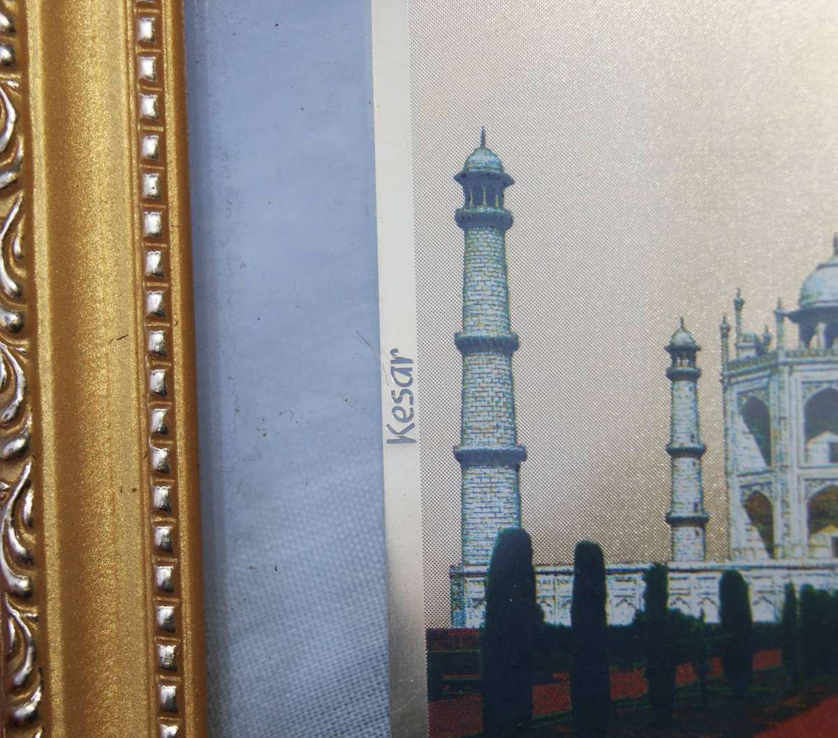 Kesar 24ct Gold Plated Framed Taj Mahal Card