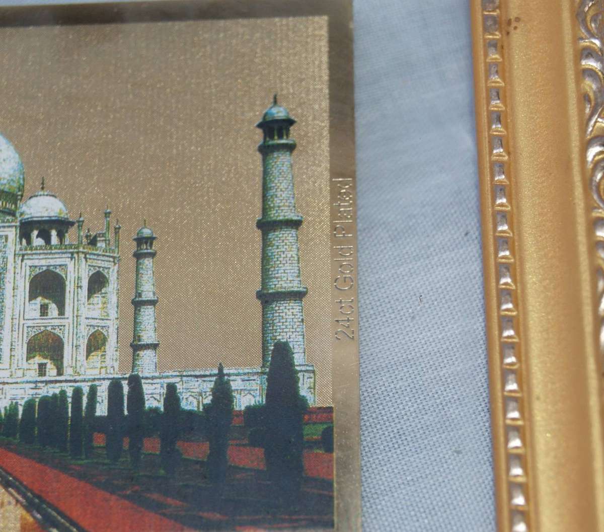 Kesar 24ct Gold Plated Framed Taj Mahal Card