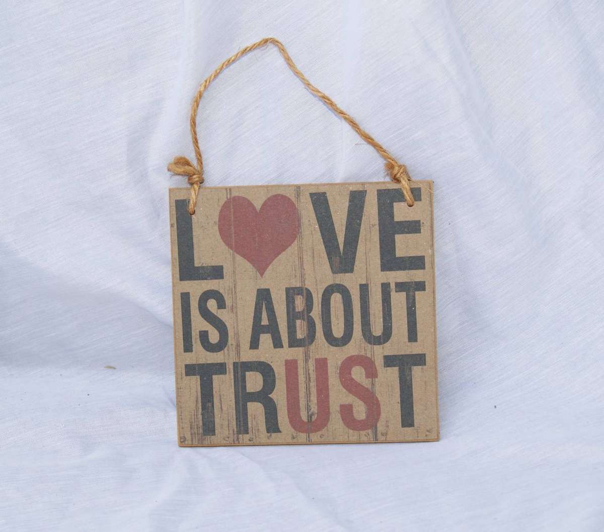 Love is about Trust Wall Hanging