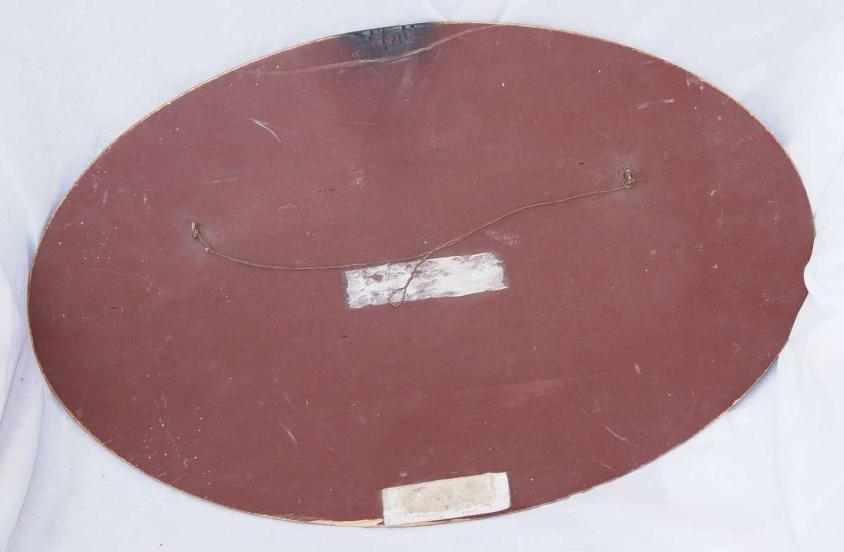 Antique Hand Carved and Painted Religious Plaque "Mark 5,36"