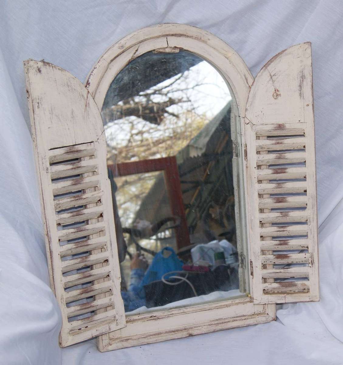 Vintage Louvre Door Mirror