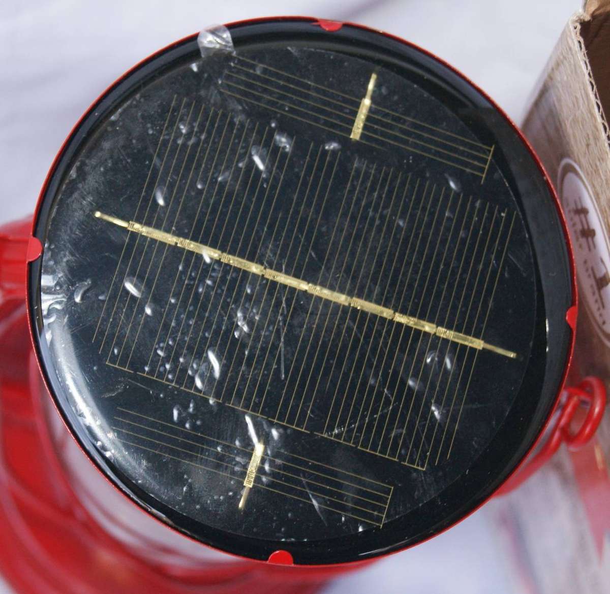 New in Box Organic Soul Red Solar Lantern