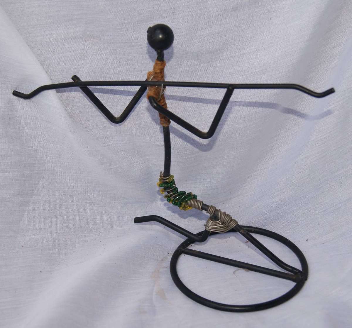 Vintage Beaded Metal African Ornament