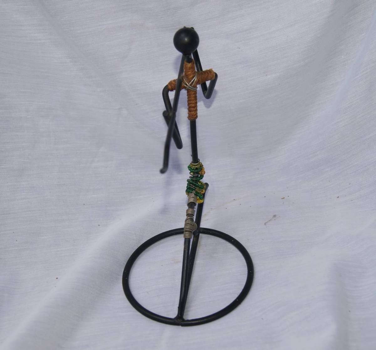 Vintage Beaded Metal African Ornament