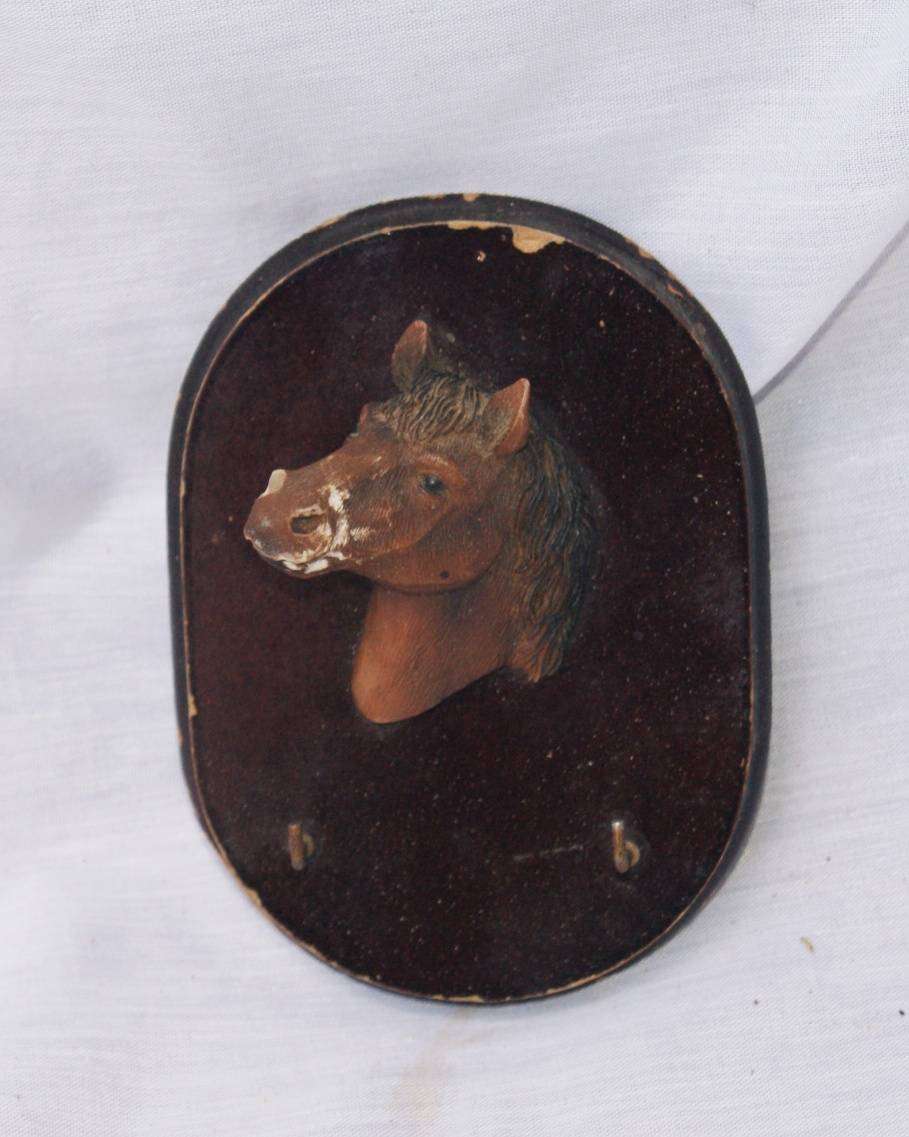 Vintage Horse Head Wall Hanging Key Holder