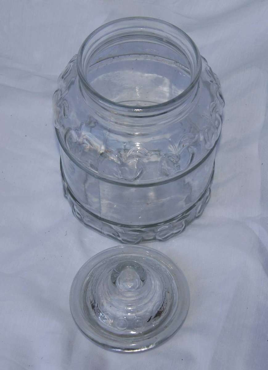 Indonesian Glass Cookie Jar