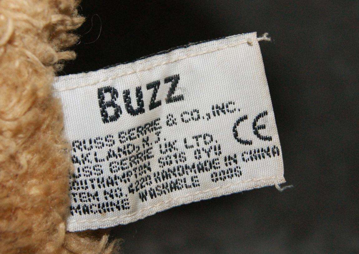 Plush Russ bear with bee on nose (damaged bee) @ Crazy R1 start