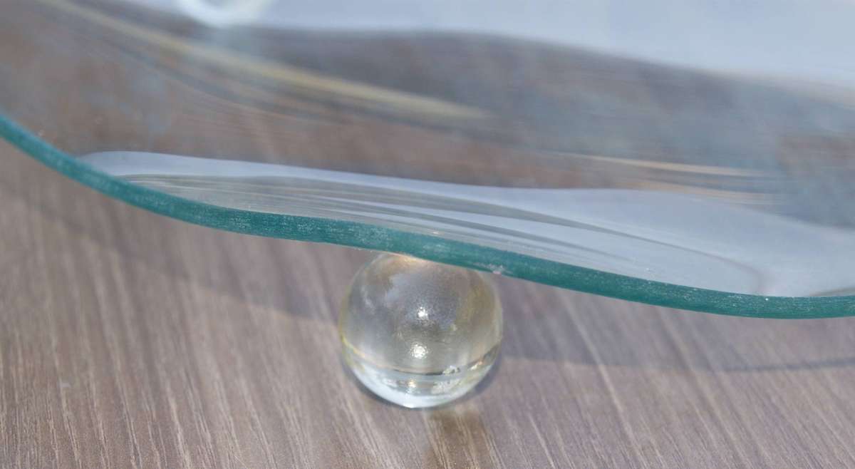 Vintage Glass Footed Fruit Bowl