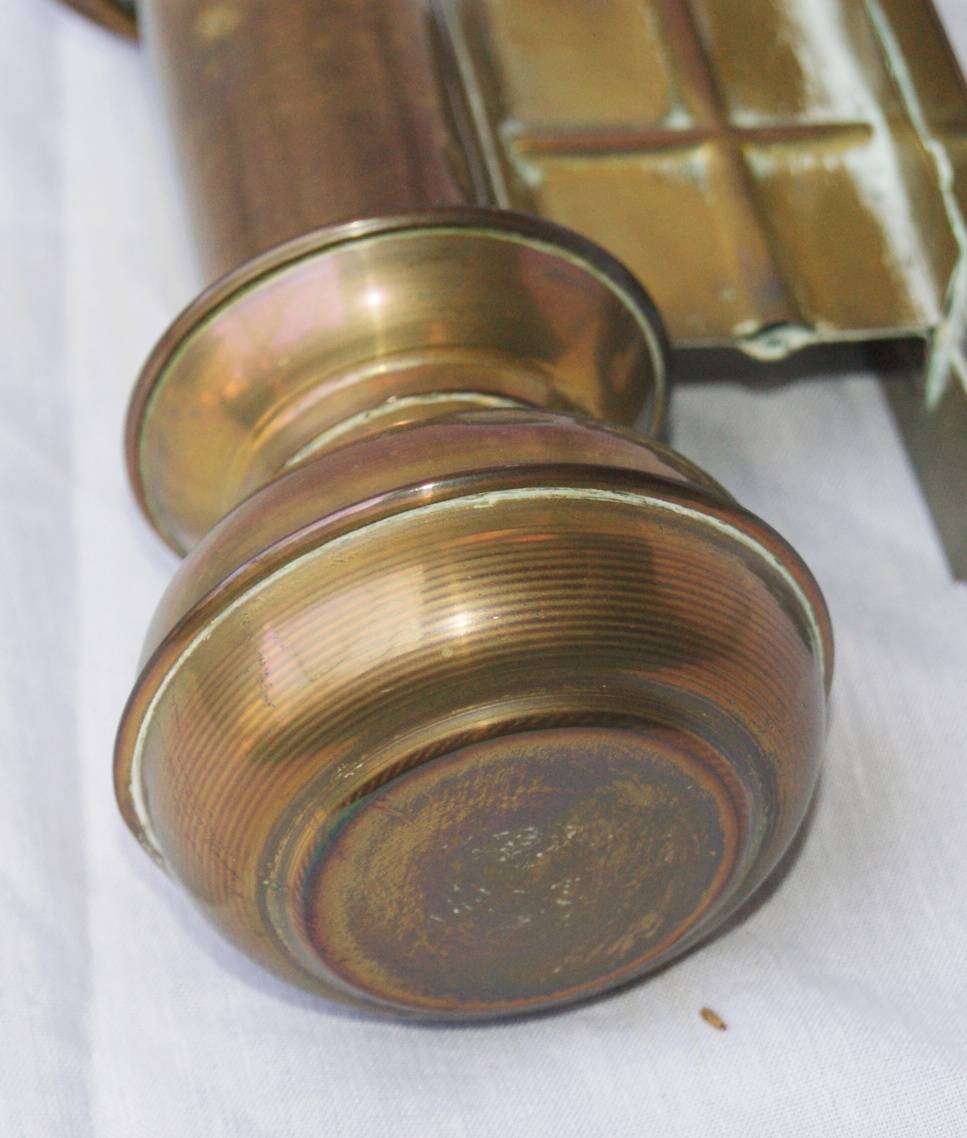 Antique Spring Loaded Brass Wall Sconce