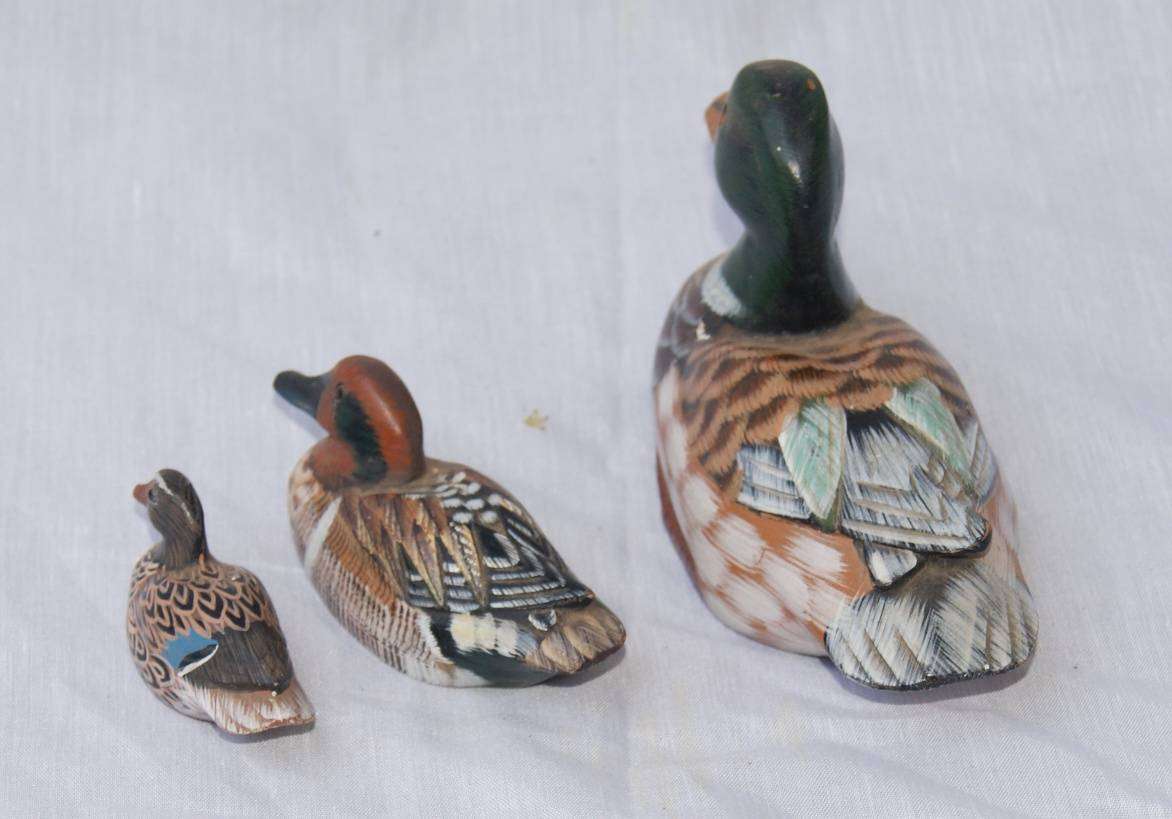 Set of 3 Graduated Ducks
