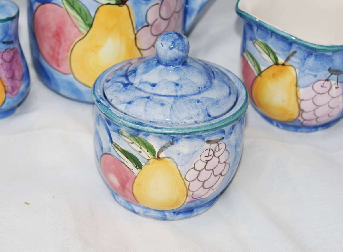 Hand Painted Ceramic 5 Piece Tableware Set