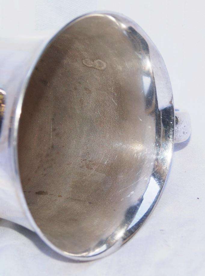 Vintage Louis Plate silver plated beer mug with Derek engraving