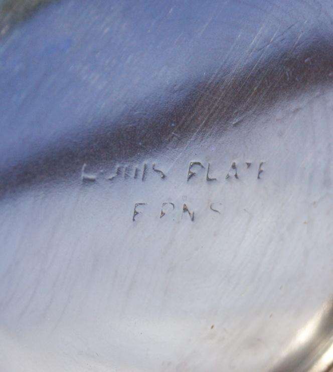 Vintage Louis Plate silver plated beer mug with Derek engraving