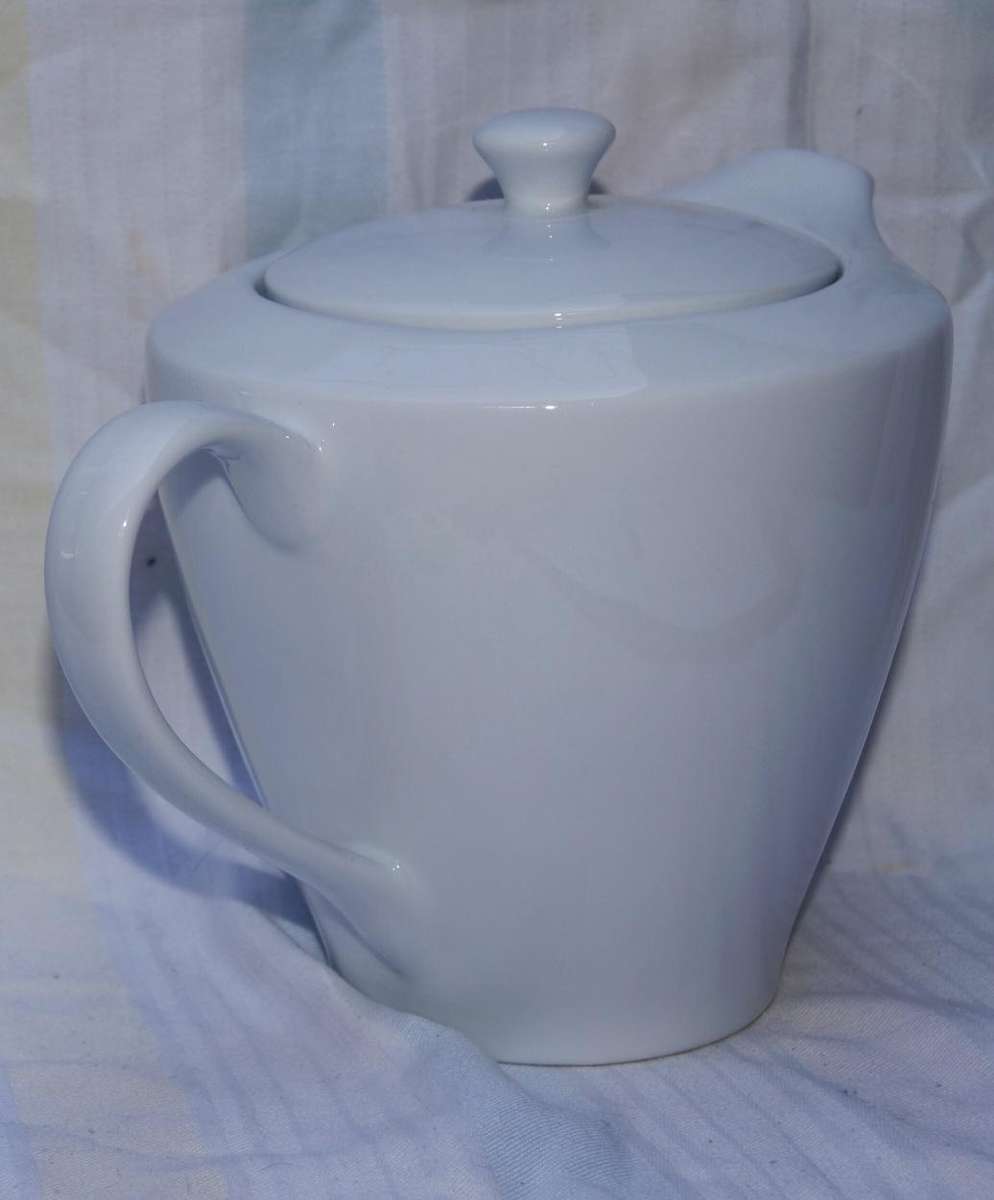 Woolworths Essentials White Porcelain Teapot