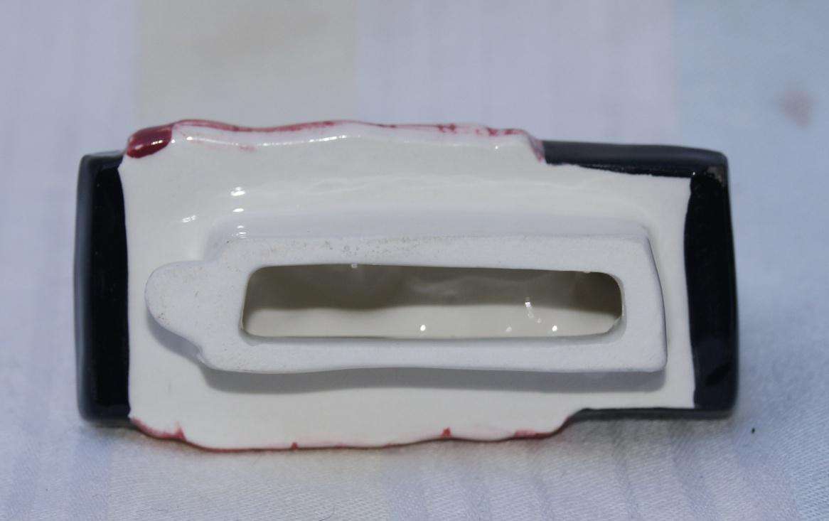 Vintage Piano-Shaped Mini Teapot  Hand-Painted Ceramic