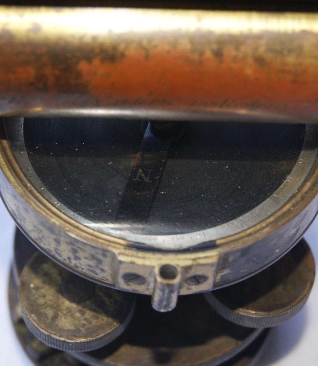 Antique Negretti & Zambra Surveyors Level in Original Wooden Box