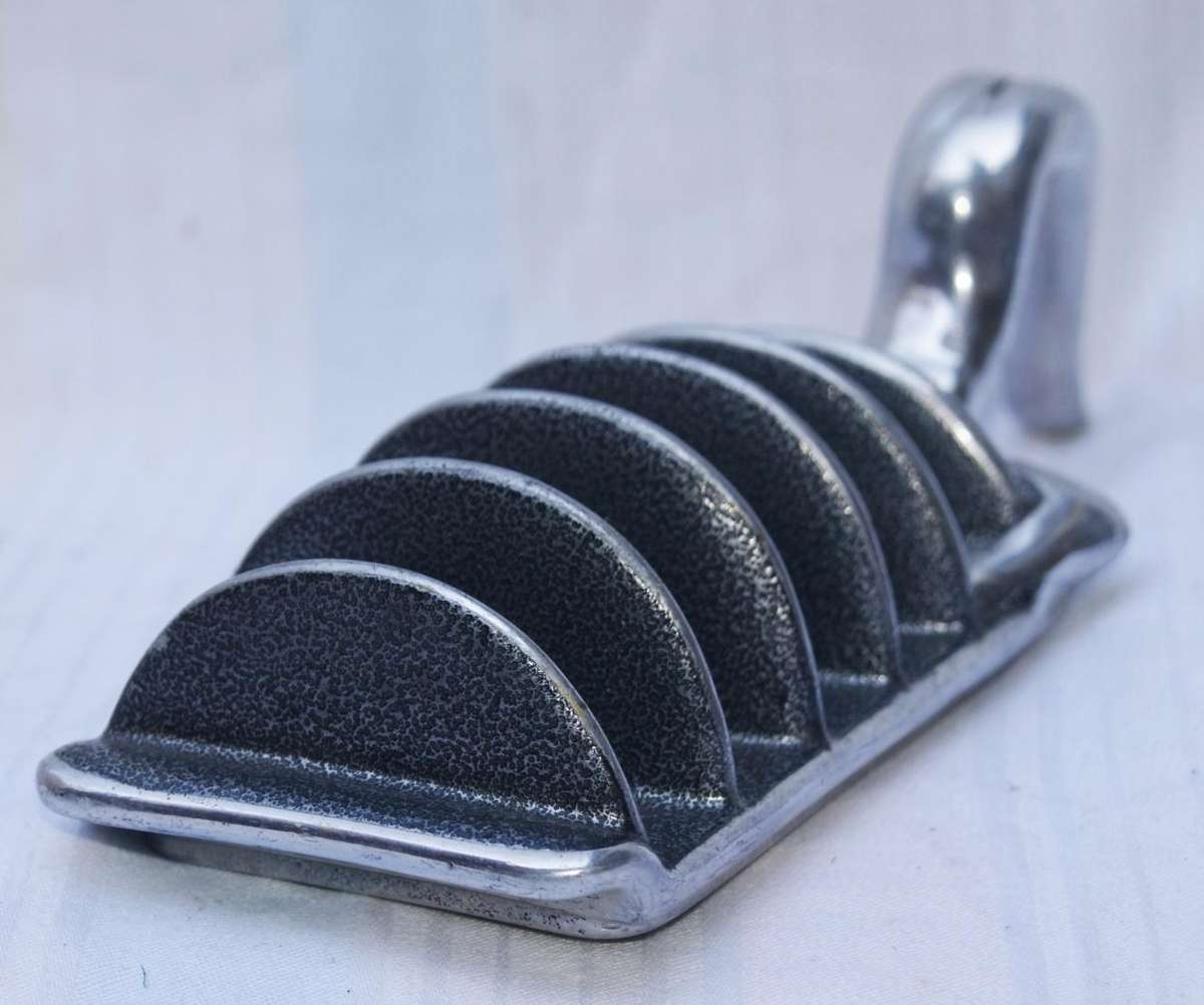 Carrol Boyes Female Diver Toast Rack  Sculptural Pewter Design