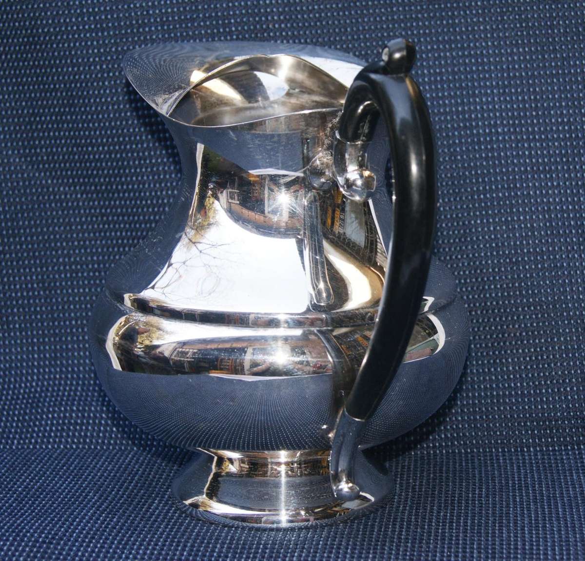 Vintage EPNS Water Jug with Bakelite Handle & Ice Stopper