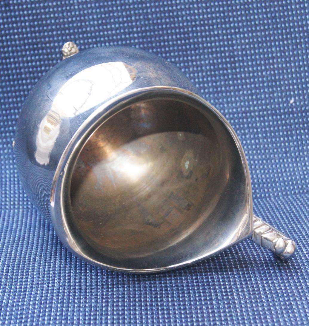 Ornate Silver-Plated Water Jug  Footed Vintage Pitcher