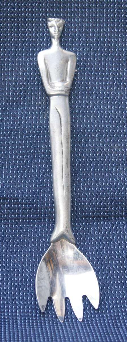 Carrol Boyes Salad Fork  Male Figure Design