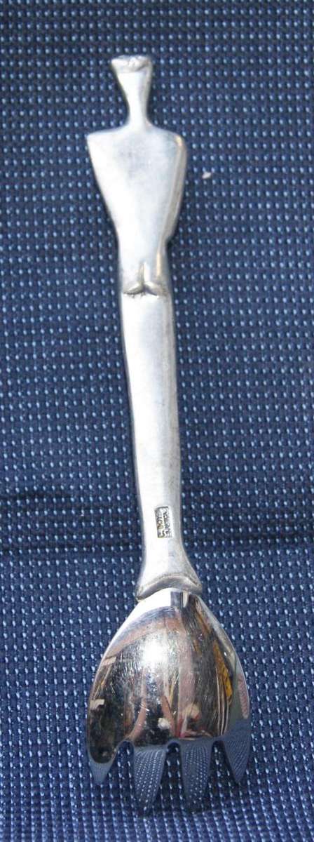 Carrol Boyes Salad Fork  Male Figure Design