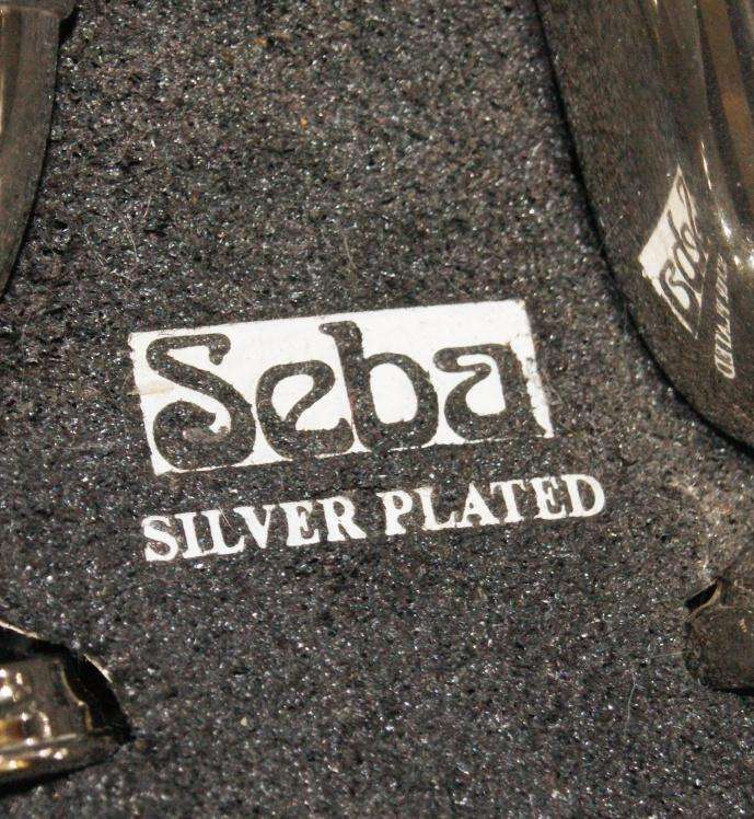 Boxed Seba Silver Plated Childrens Set