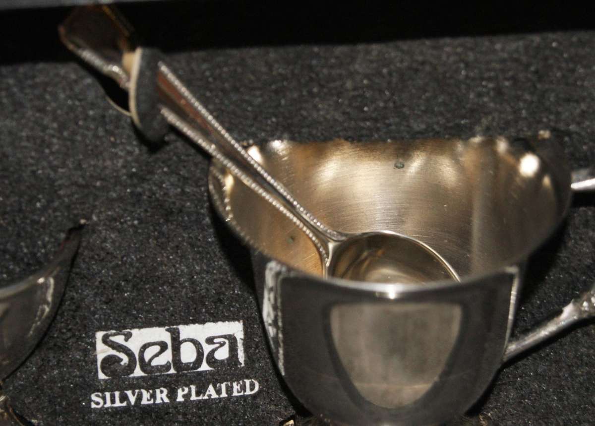 Boxed Seba Silver Plated Childrens Set