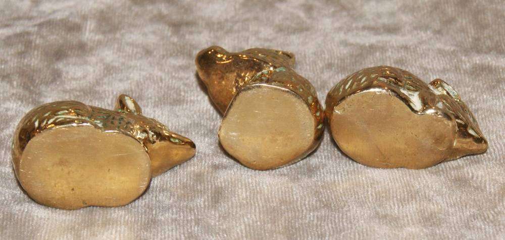 Solid Brass 3 Blind Mice