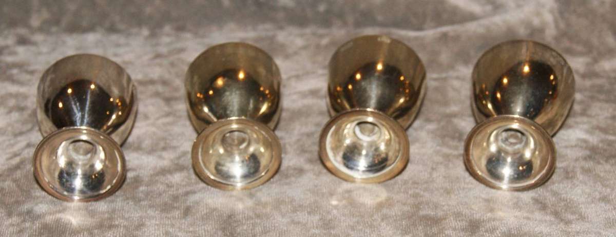 Set of 4 EPNS Egg Cups