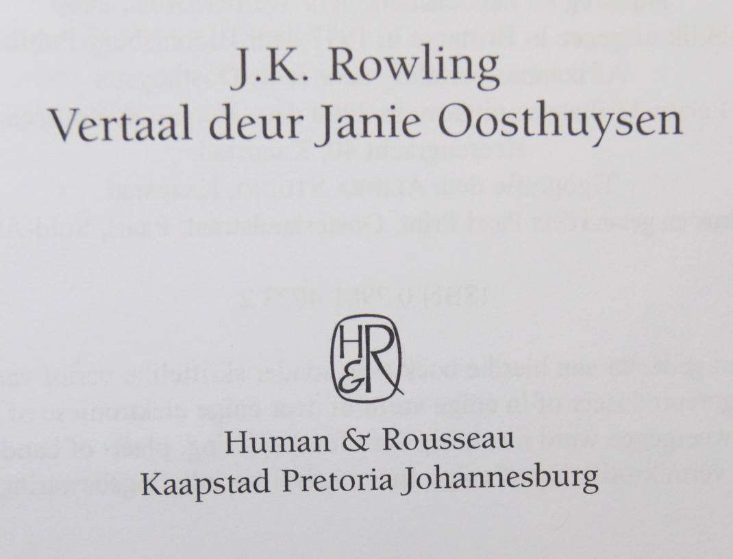 Harry Potter "EN die Towenaar se Steen" by J.K Rowling