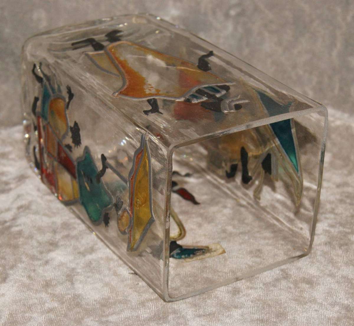 Hand Decorated Pasabahc Glass Vase