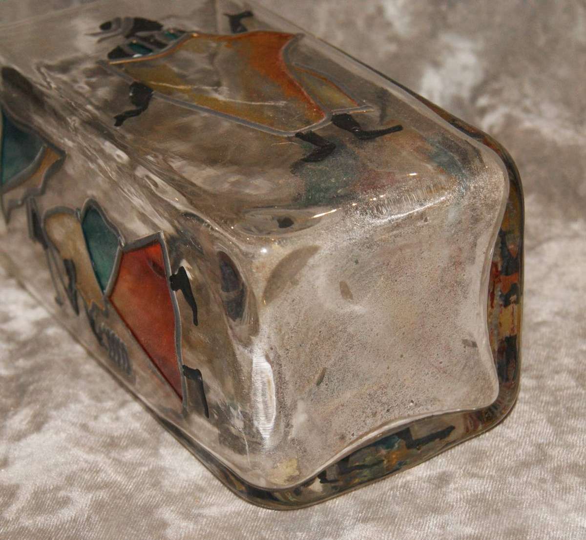 Hand Decorated Pasabahc Glass Vase