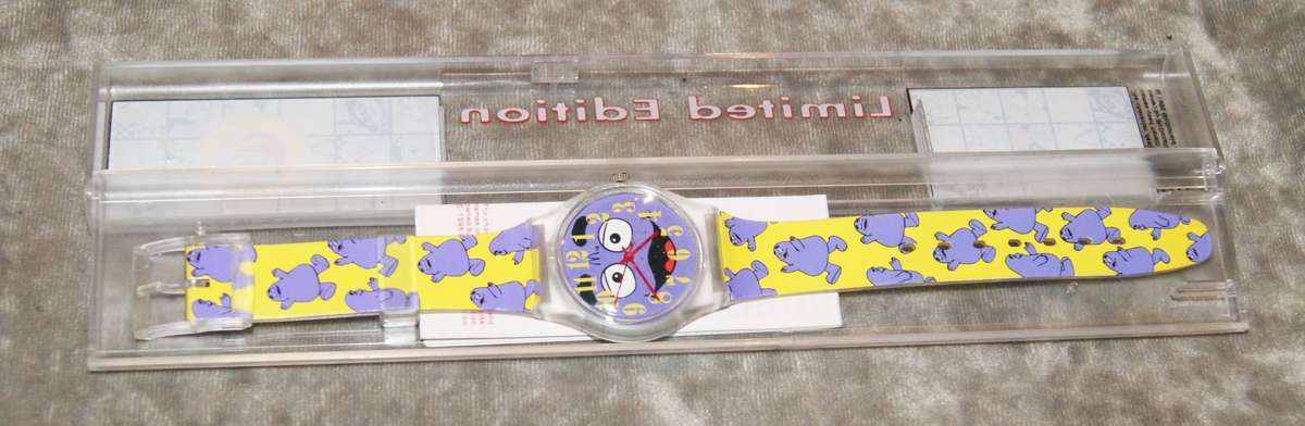 McDonalds Watches Limited Edition Grimace Watch 1995 Brand New in original Case (needs battery)