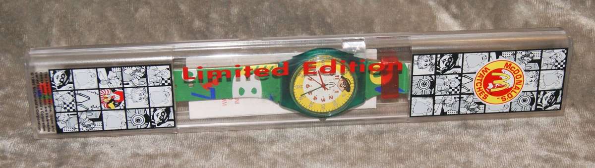 McDonalds Watches Limited Edition Ham Burglar Watch 1995 Brand New in original Case