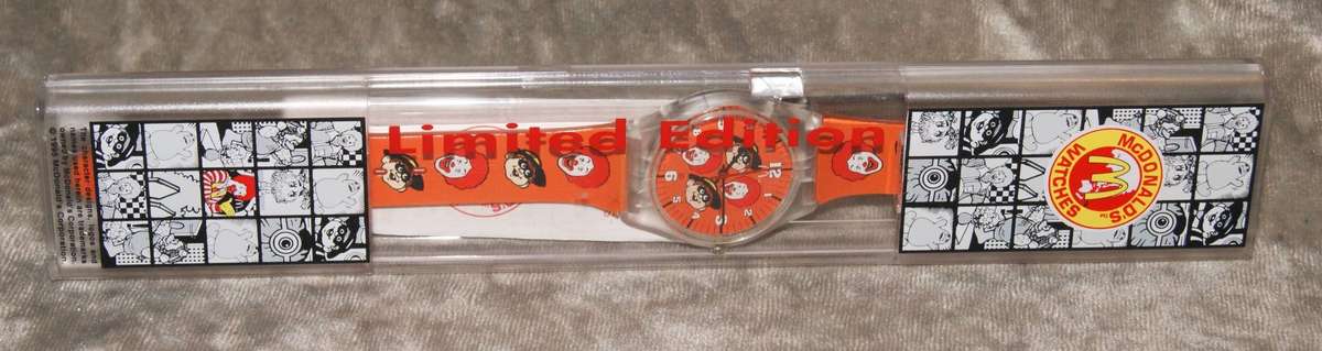 McDonalds Watches Limited Edition Ronald and Ham Watch 1995 Brand New in original Case