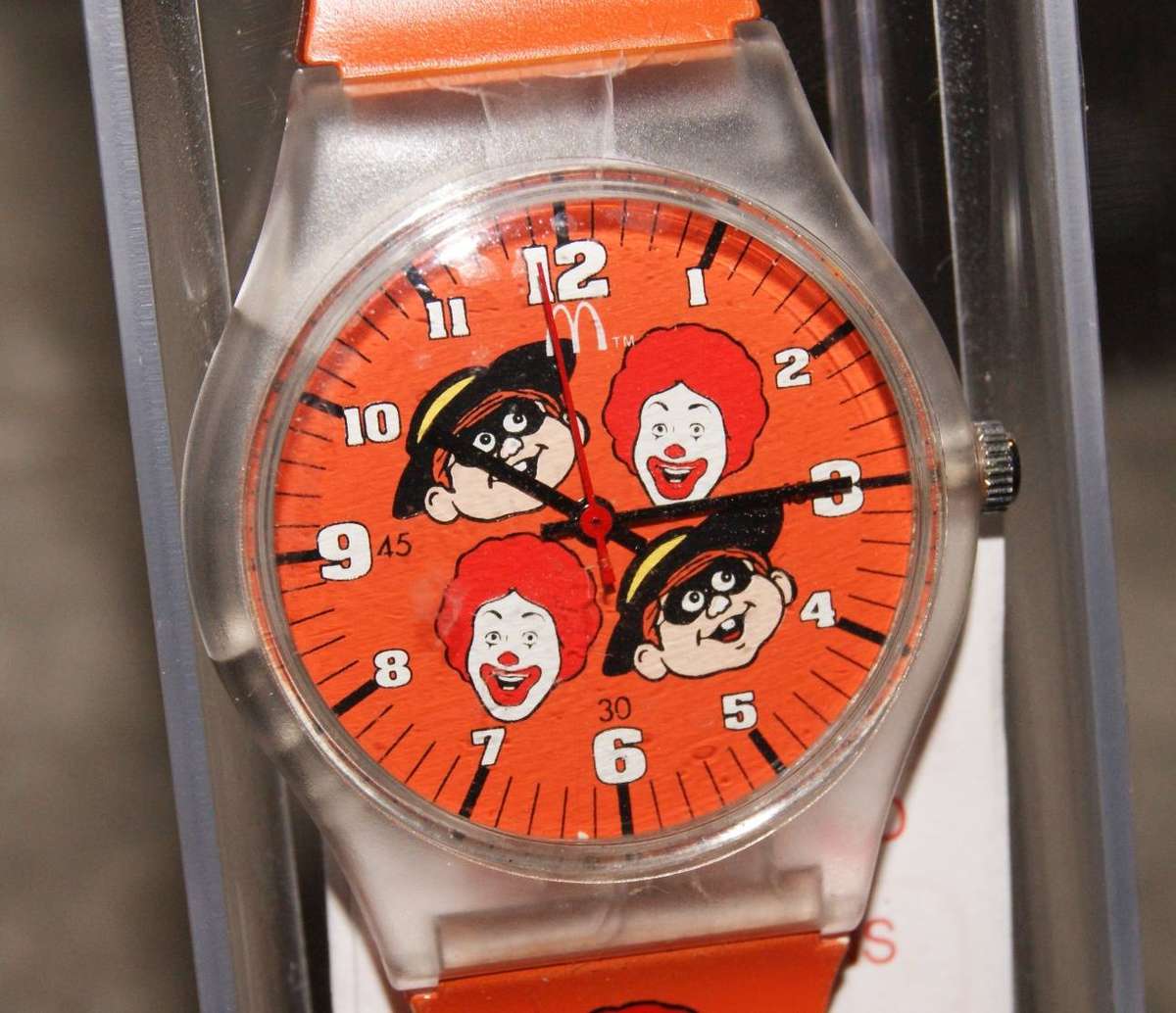 McDonalds Watches Limited Edition Ronald and Ham Watch 1995 Brand New in original Case