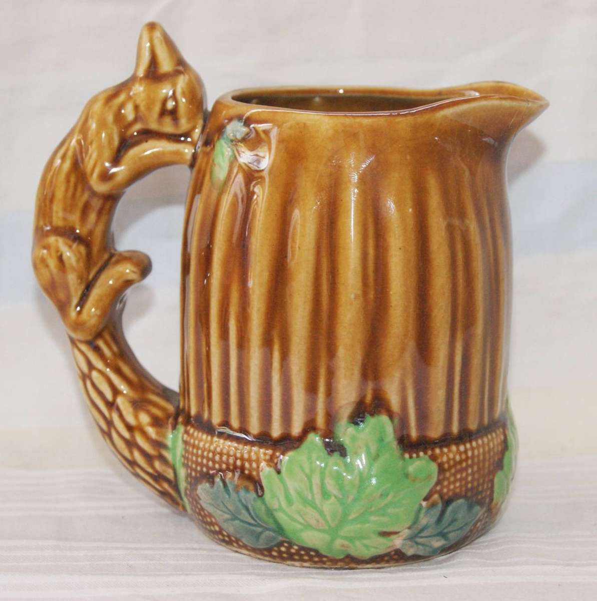 Vintage Acorn and Squirrel Jug