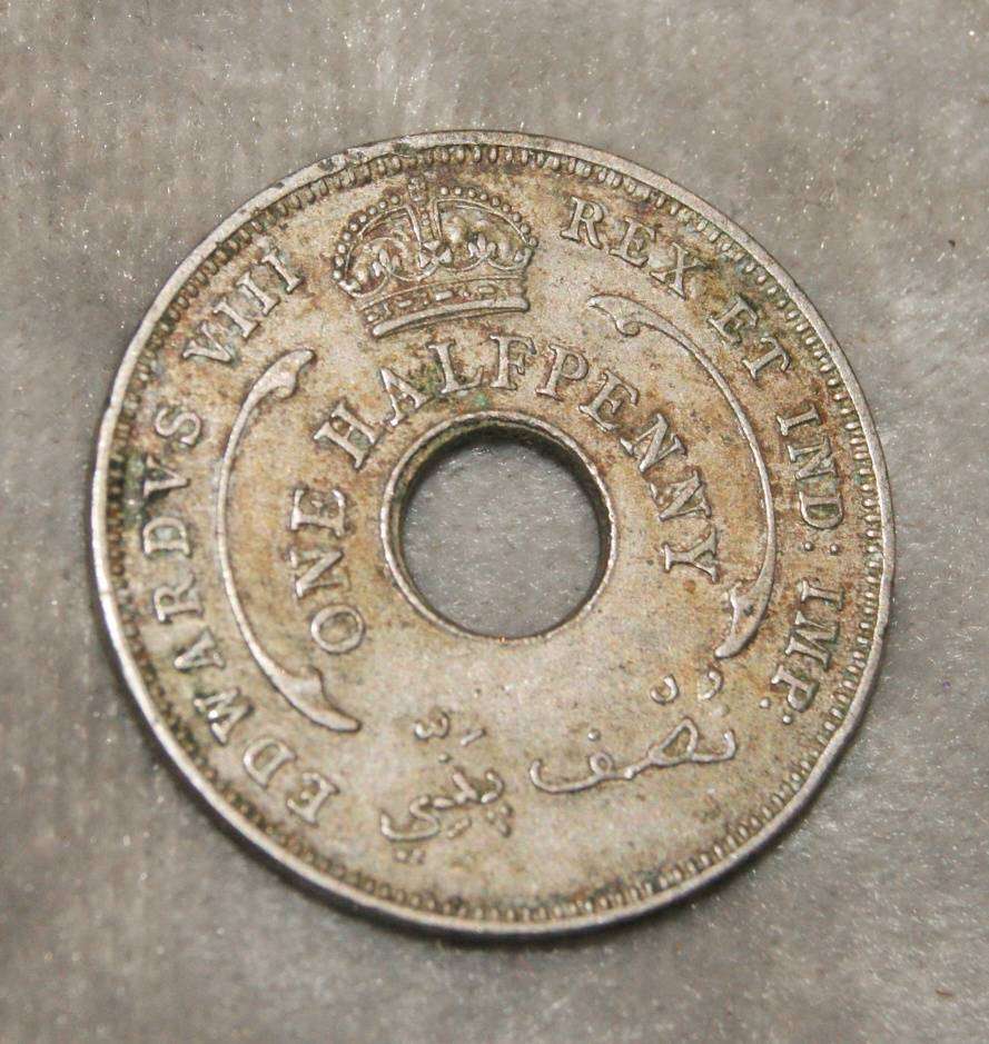 1936 British West Africa One Halfpenny