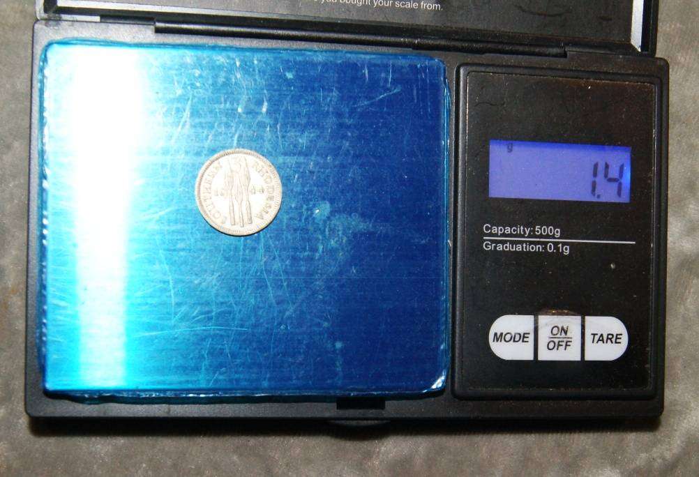 1944 Southern Rhodesia 3 Pence (50% Silver)