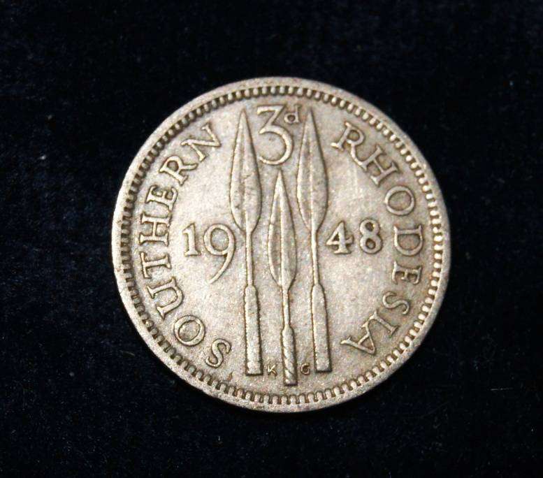 1948 Southern Rhodesia 3 Pence
