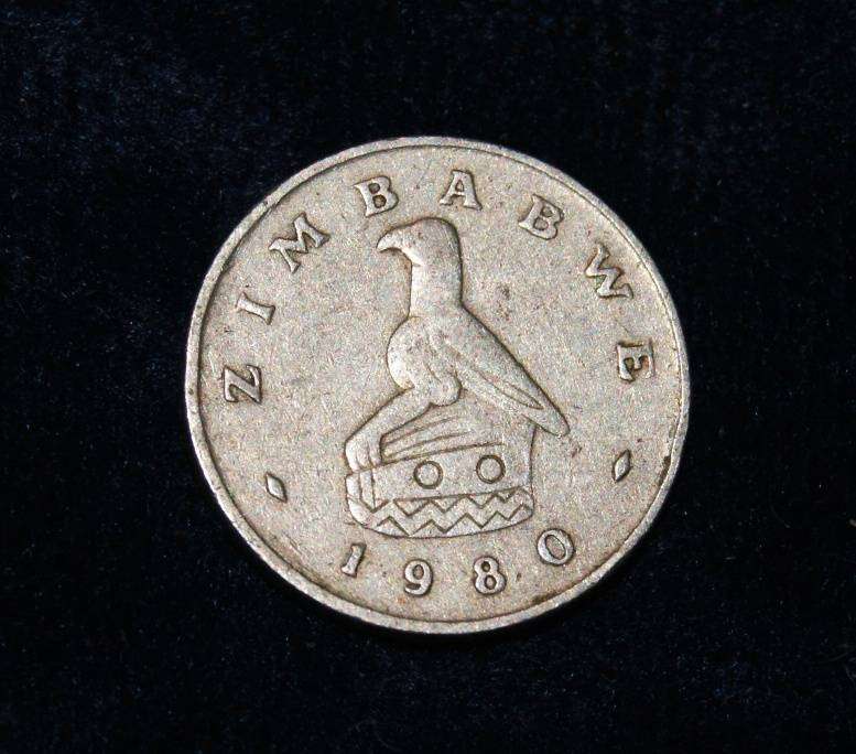 1980 Zimbabwe 5cent coin