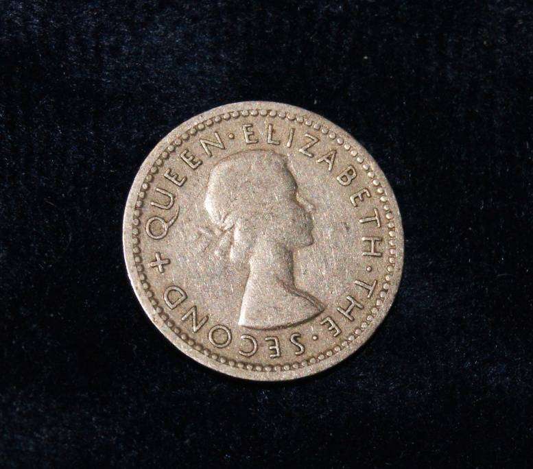 1955 Rhodesia and Nyasaland 3 Pence