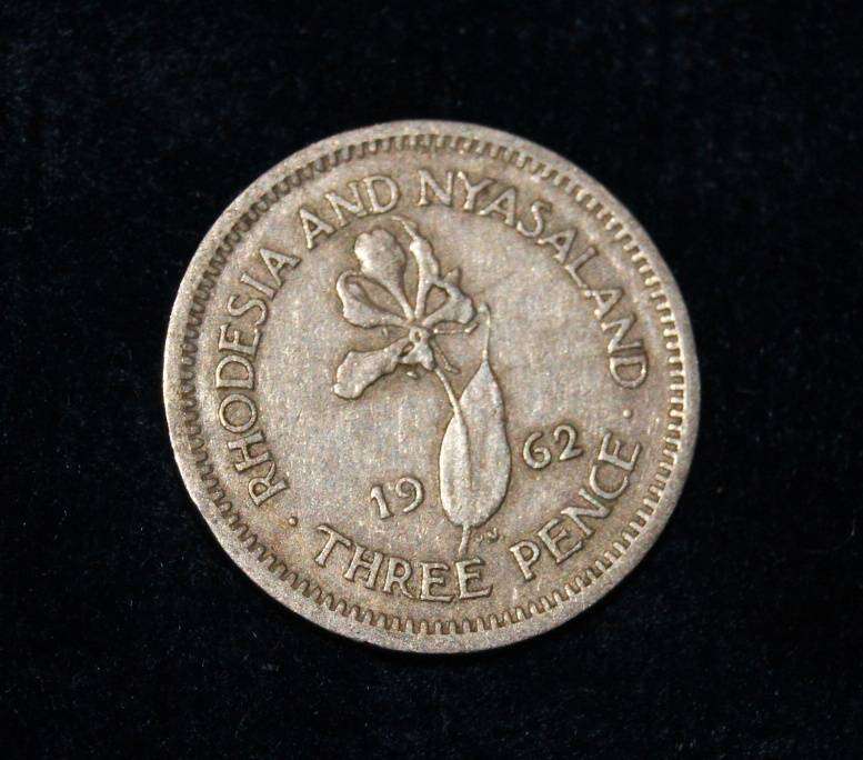 1962 Rhodesia and Nyasaland 3 Pence