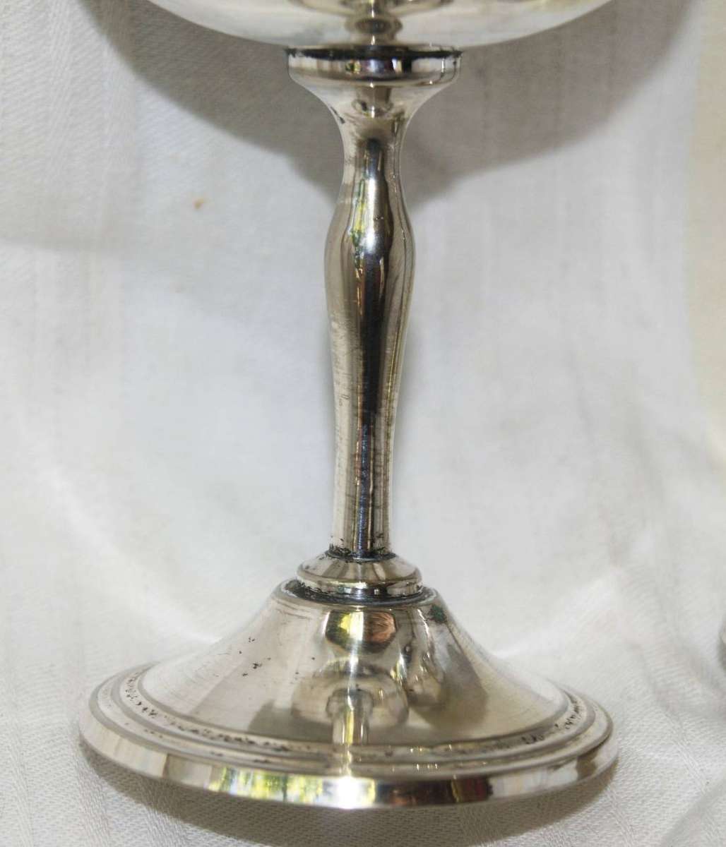 Pair of Silver Plated Wine Goblets