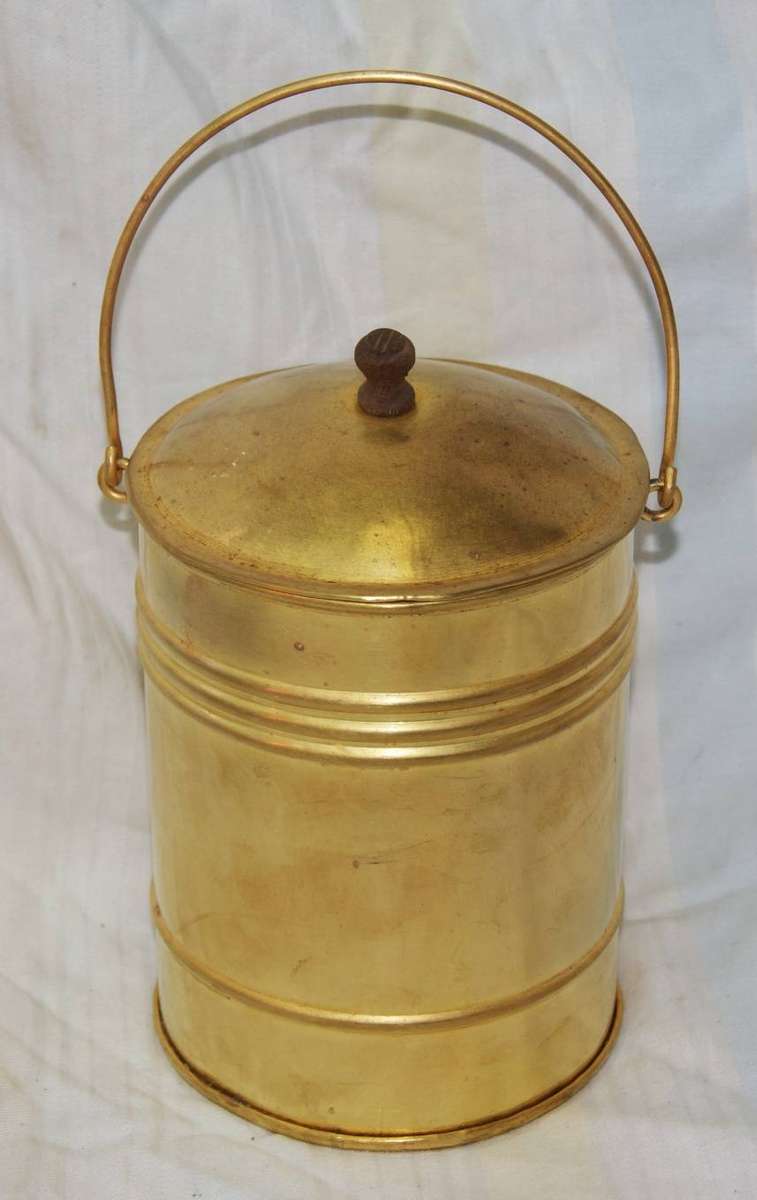 Von Kervel Skool George Brass Storage Container with Lid