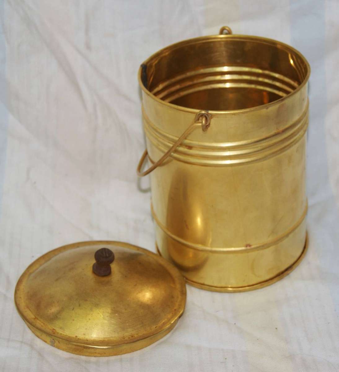 Von Kervel Skool George Brass Storage Container with Lid